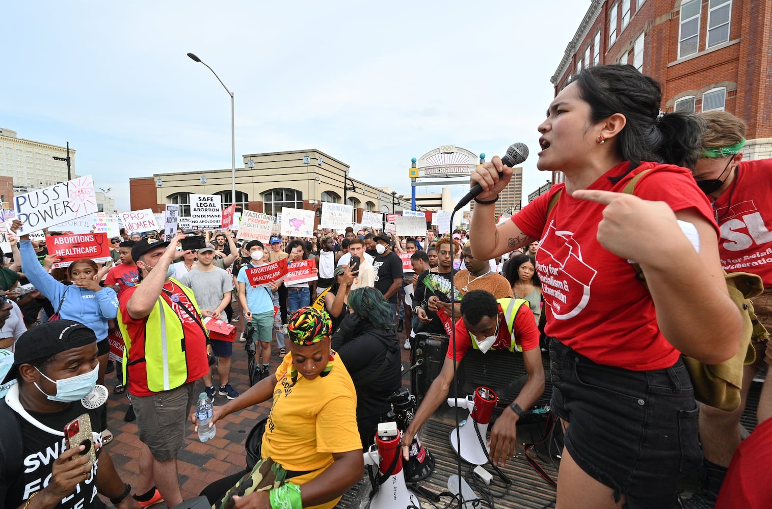 Protest the Supreme Court's decision to overturn Roe v. Wade