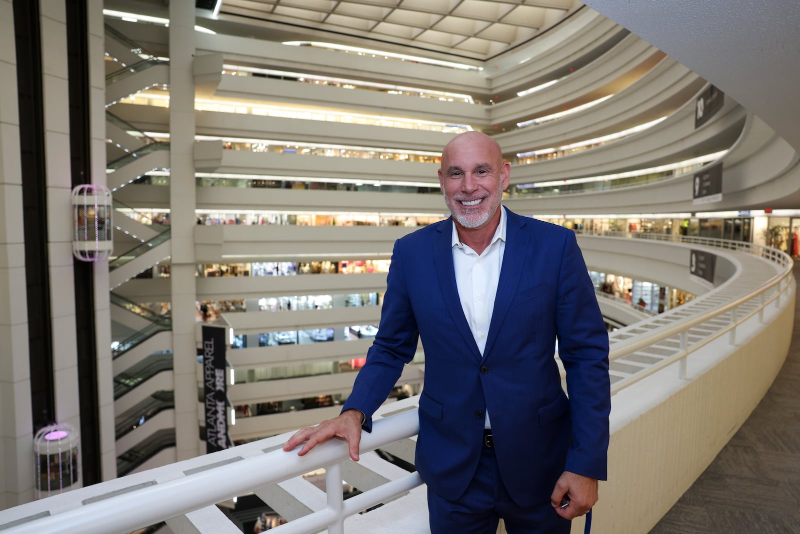 Andmore CEO Jon Pertchik poses for a photo as they tour the annual spring fashion week showcase at AmericasMart on Thursday in Atlanta. Jason Getz/AJC

