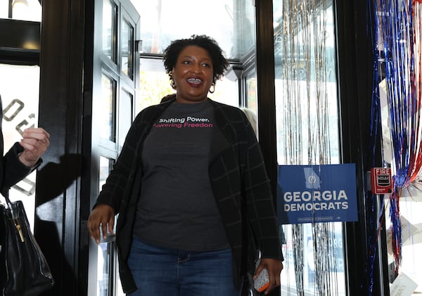 On Election Day last year, former gubernatorial candidate Stacey Abrams was at the campaign office of Vice President Kamala Harris in Athens.