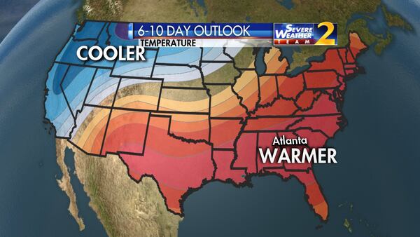 Warm weather is expected to linger for the next six to 10 days. (Credit: Channel 2 Action News)