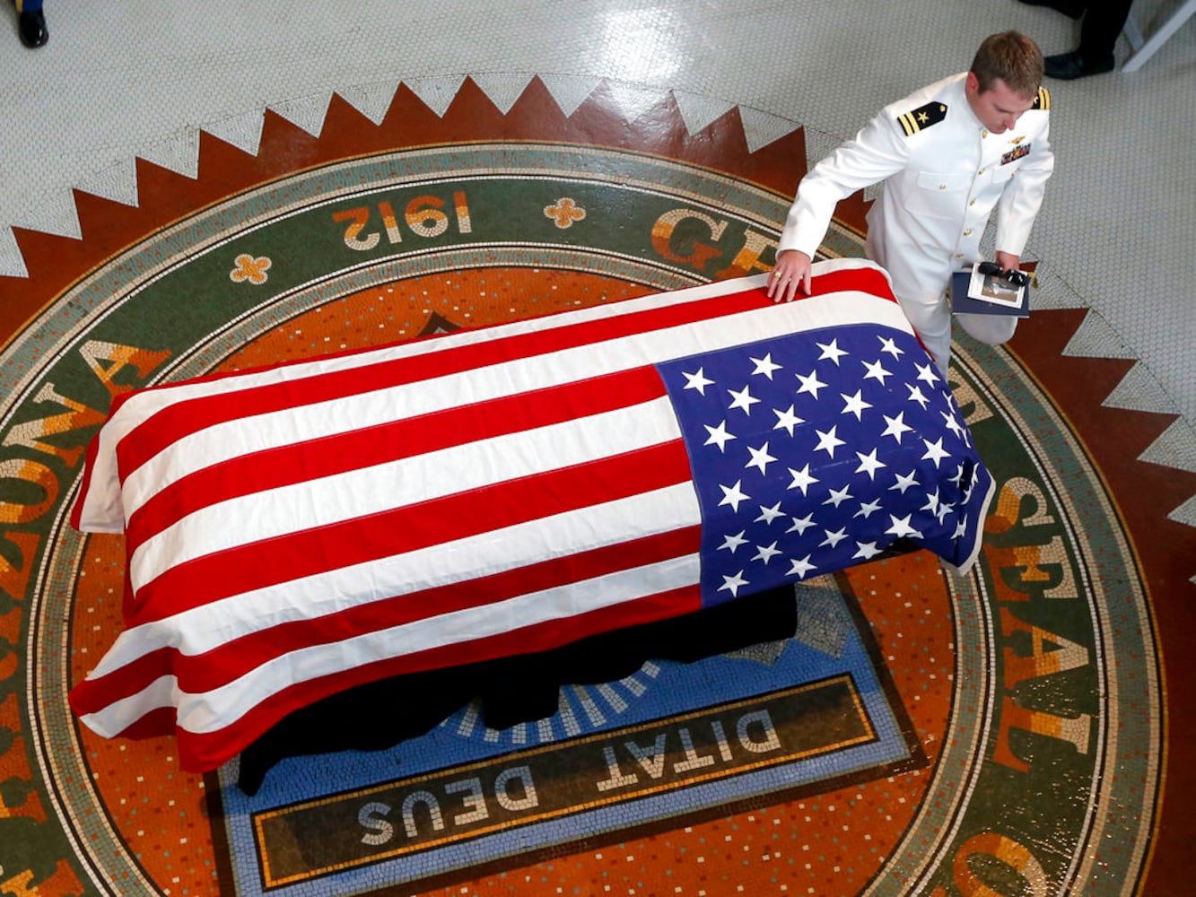 Photos: Sen. John McCain lies in state in Arizona Capitol