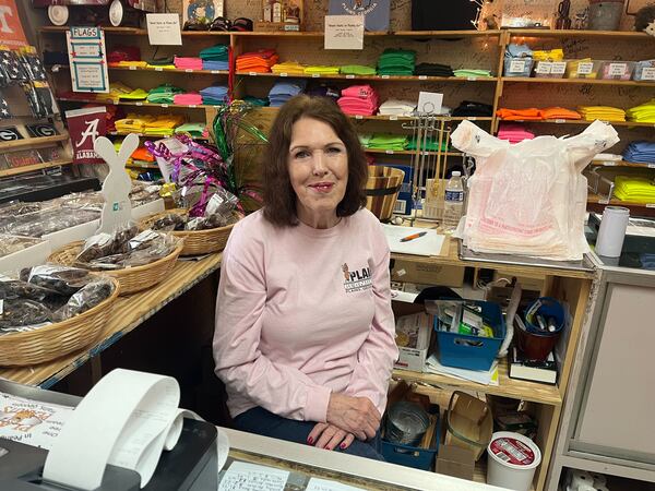 Brenda Richardson, the store clerk at Bobby Salter’s Plain Peanuts and General Store