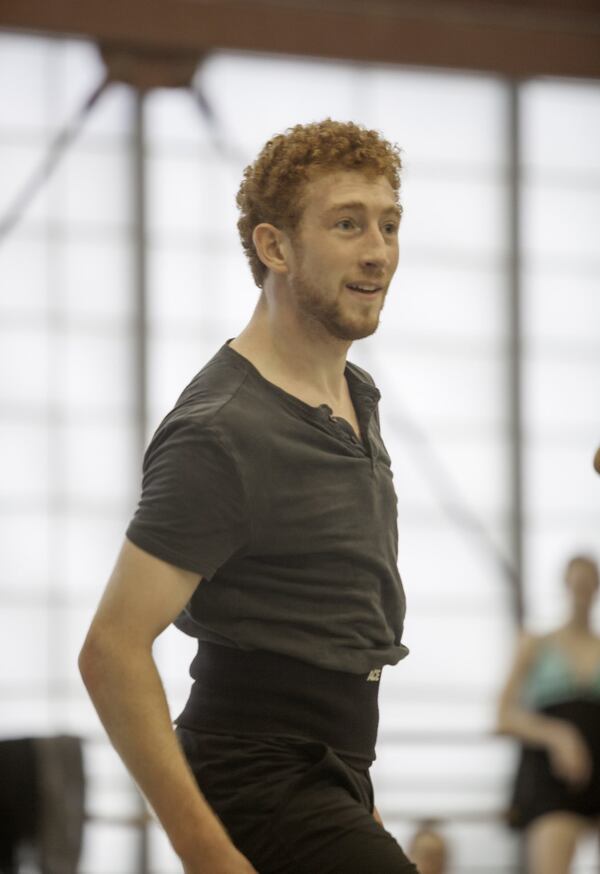 Heath Gill rehearsing for Helen Pickett’s “Camino Real" in 2015. CONTRIBUTED BY CHARLIE MCCULLERS