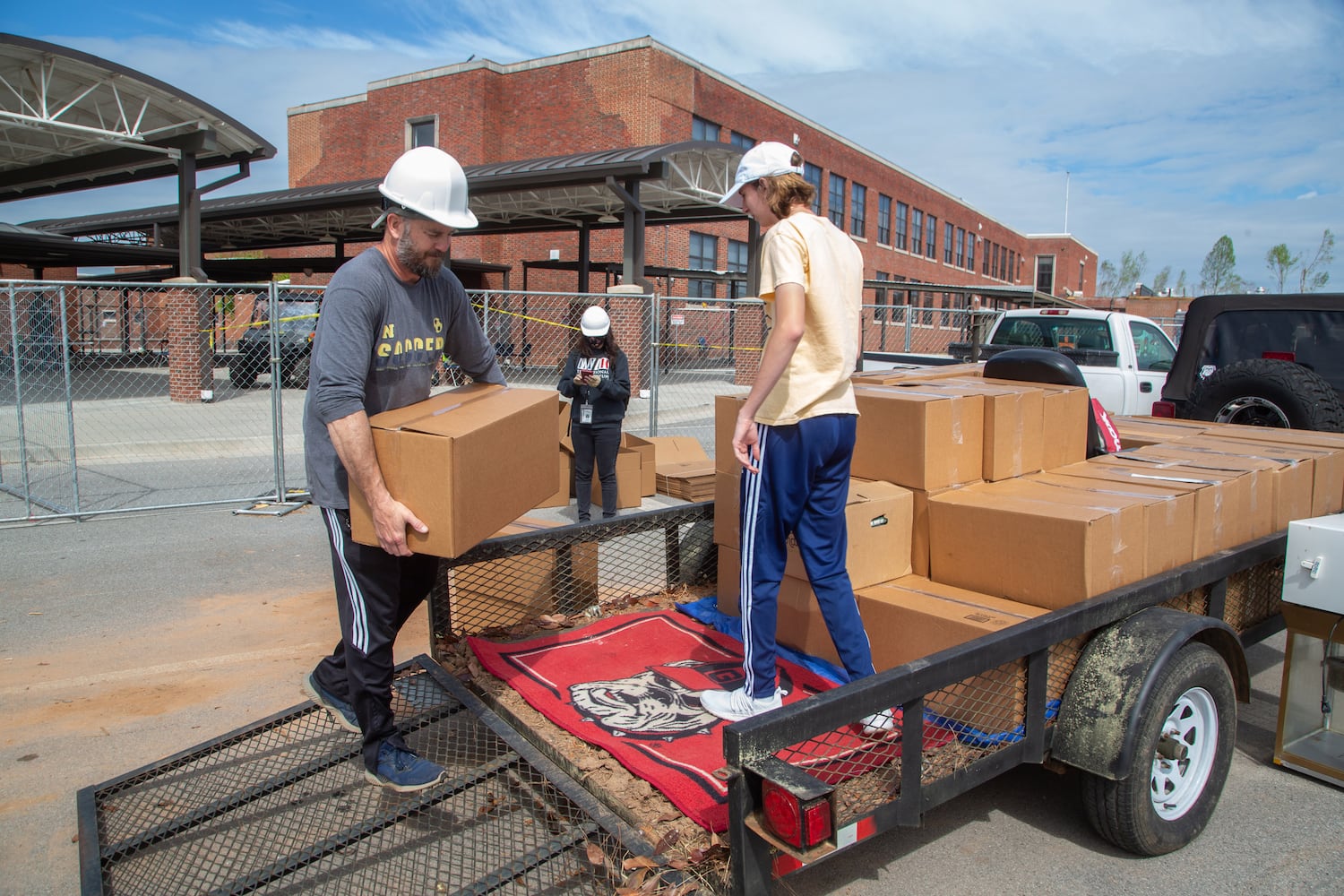 Sens. Raphael Warnock and Jon Ossoff will survey recent storm damage