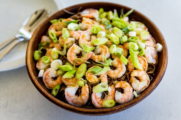 Chilled Soba Noodles with Shrimp. CONTRIBUTED BY HENRI HOLLIS