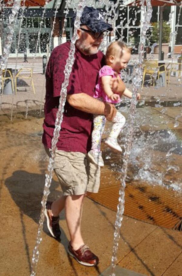 "My 16-month-old granddaughter was visiting from Indianapolis (last year)," wrote Kevin Montgomery
Buford.  "We went to the Mall of Georgia and ended up playing in the water fountain. She thoroughly enjoyed the experience and was giggling/laughing as we ran through the jetting water!  It was so much fun!"