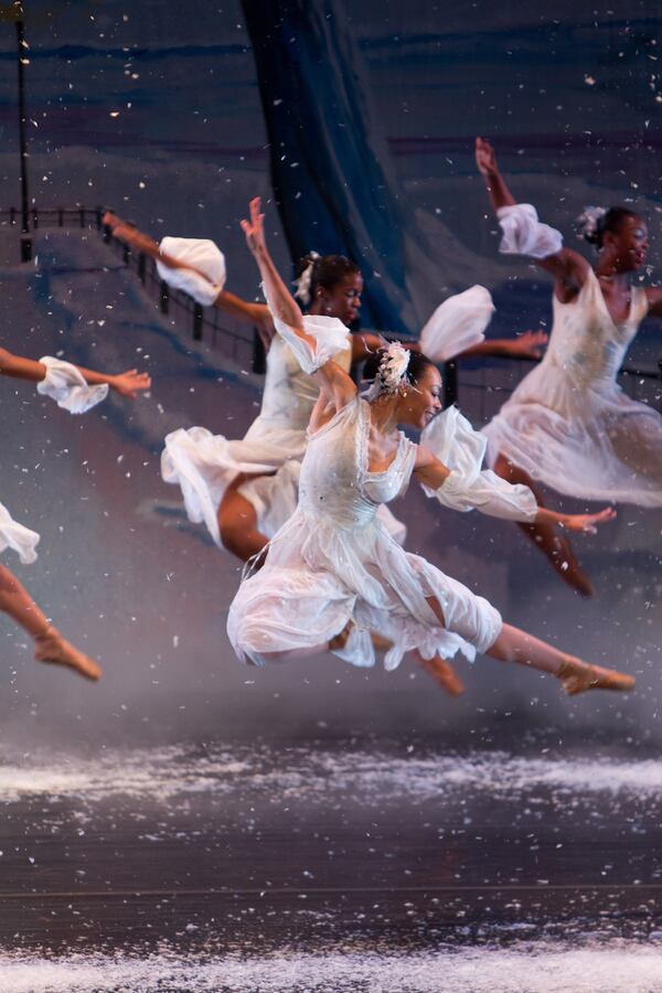 Ballethnic Dance Company member Laila Howard in the Snow Pas scene from "Urban Nutcracker" in 2015.  Photo: Courtesy of Ballethnic Dance Company