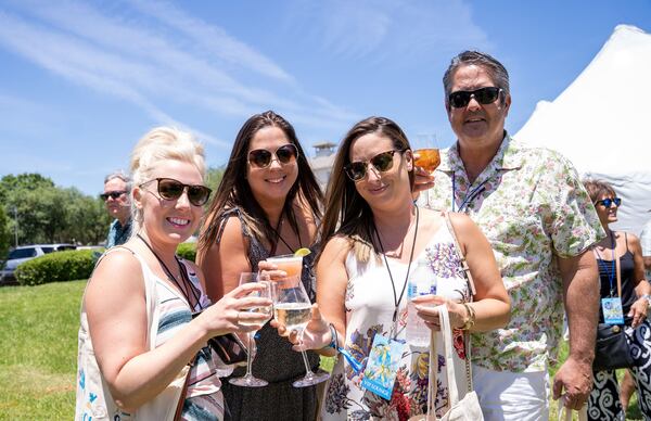 Cheers! Friends toast and have a good time at the Georgia Food and Wine Festival in Marietta.
Courtesy of the Georgia Food and Wine Festival.