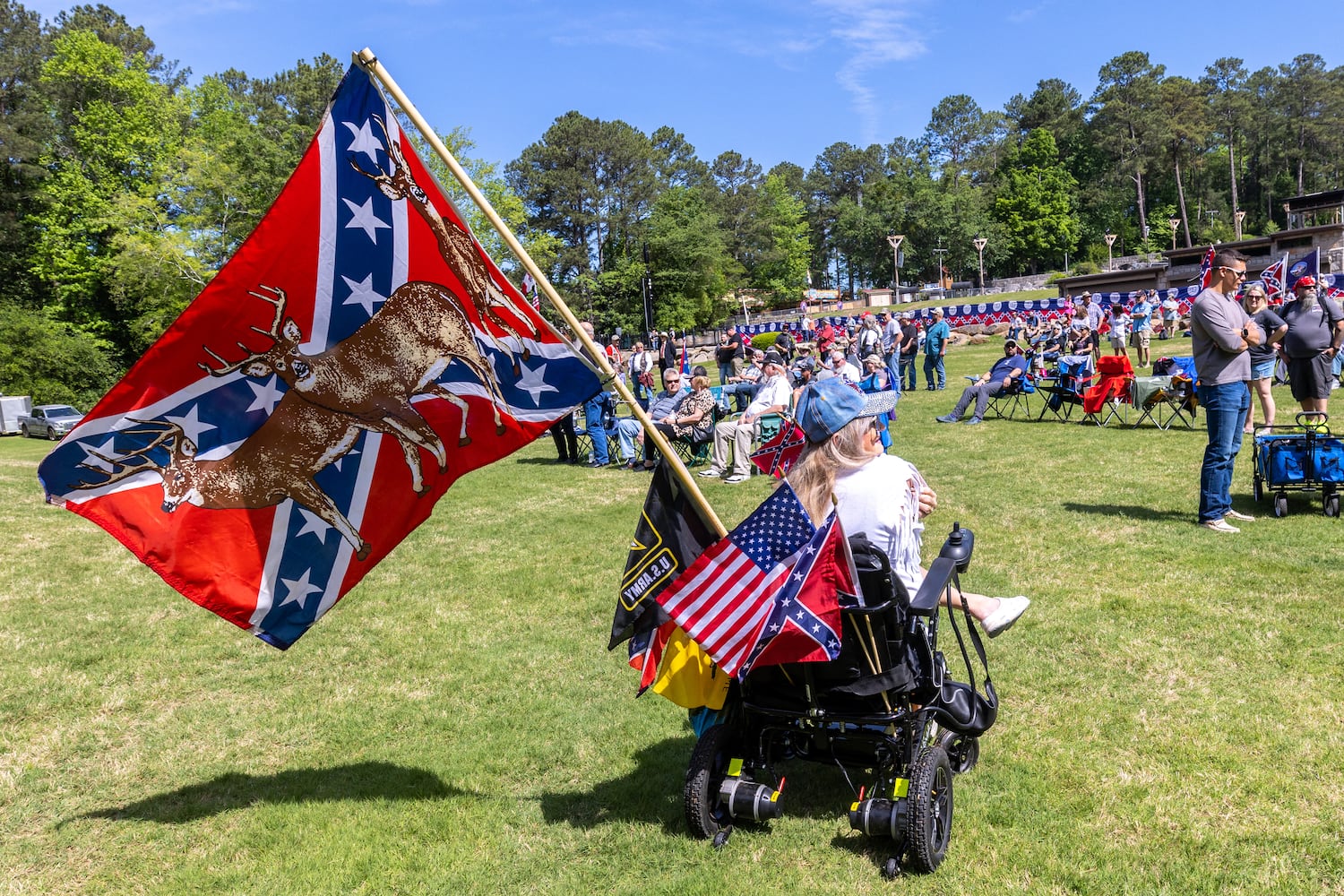 Confederate Memorial Day at Stone Mountain Park.
