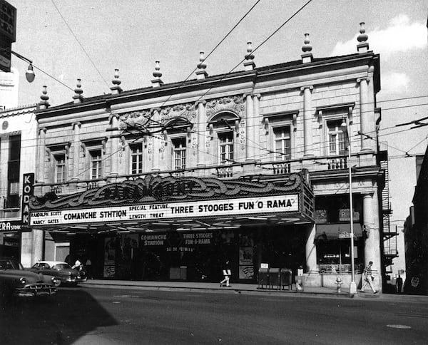 The Paramount Theatre sat next to the Loew’s Grand, and is mostly remembered for its elaborate facade, designed by architect Philip Trammell Shutze, who also designed the Swan House and the Rich’s Department Store. The theater was demolished in 1960, but the top part of the facade lives on as the front of a mansion in Moultrie, Ga. AJC file photo