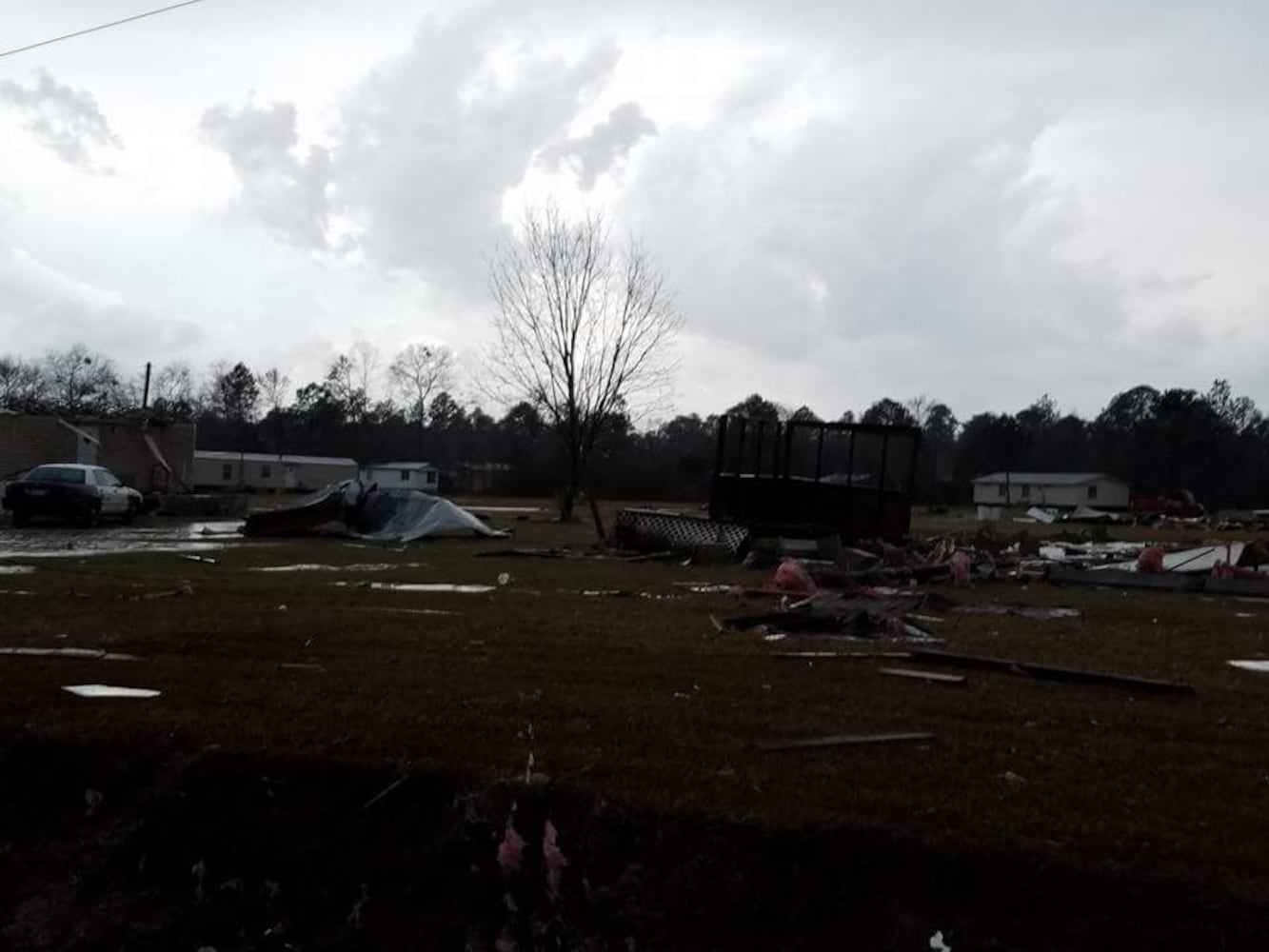 Strong storms moved through Georgia causing deaths and damage