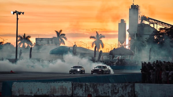 Drifting during a recent Fuelfest in Irvine, Calif. CONTRIBUTED