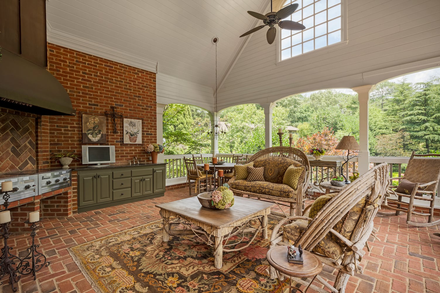 Over 1.5 acres of lush landscapes bring the low country to East Cobb