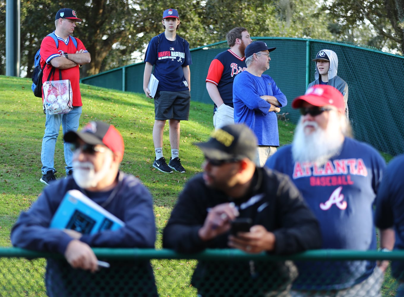 Photos: Pitchers and catchers report to Braves spring training