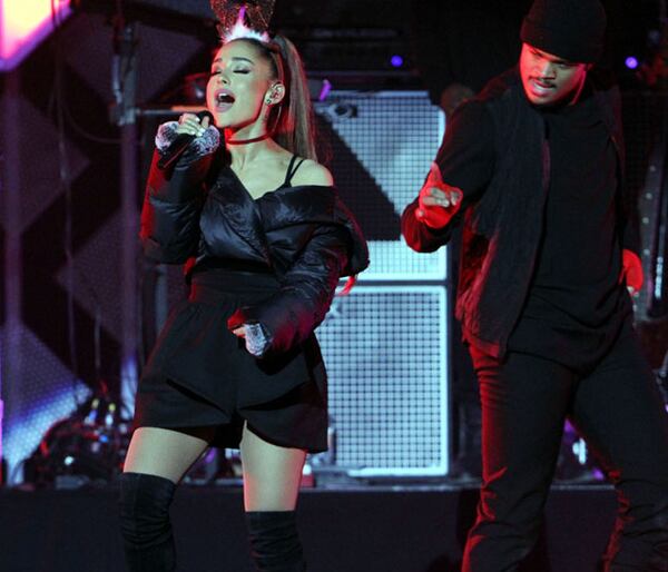 Ariana Grande performs. The Power 96.1 Jingle Ball Photo: Robb Cohen Photography & Video /www.RobbsPhotos.com