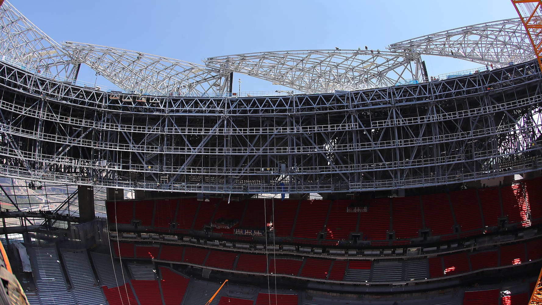 View from atop Mercedes-Benz Stadium