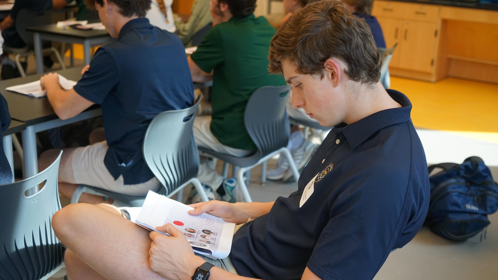 Andrew Semones, an 18-year-old senior at Savannah Country Day School, will return to the polls Tuesday as a poll worker after casting his first-ever ballot during early voting. 