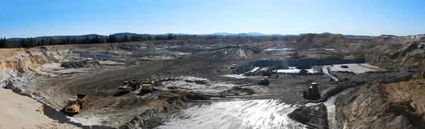 Photo taken last year of a Twin Pines mining operation in Ione, California, taken by Central Valley Regional Water Quality Control Board inspectors in February, 2023. The operation drew attention last year from regulators who said it was operating without a permit. Twin Pines officials say the company no longer operates the Ione mine, having sold it late last year. (Photo: NATASHA VIDIC)