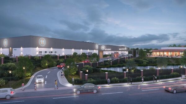 Great Point Studios has confirmed its primary tenant at its new Douglasville TV and film studio: Lionsgate, which will call it Lionsgate Studios Atlanta. This is a rendering of the finished product. GREAT POINT STUDIOS