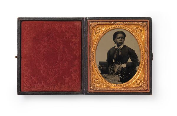 A late 19th century daguerreotype (artist not recorded) is included in the Spelman College Museum of Fine Art exhibition "Black American Portraits."
Photo credit: Spelman College Museum of Fine Arts