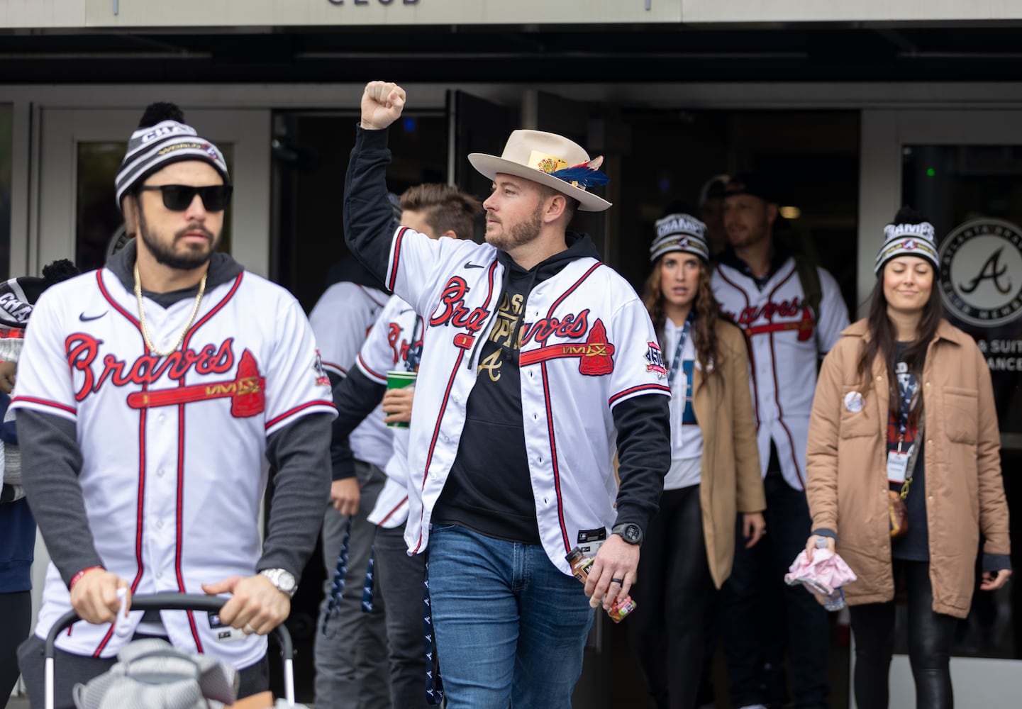 Braves Parade Departure