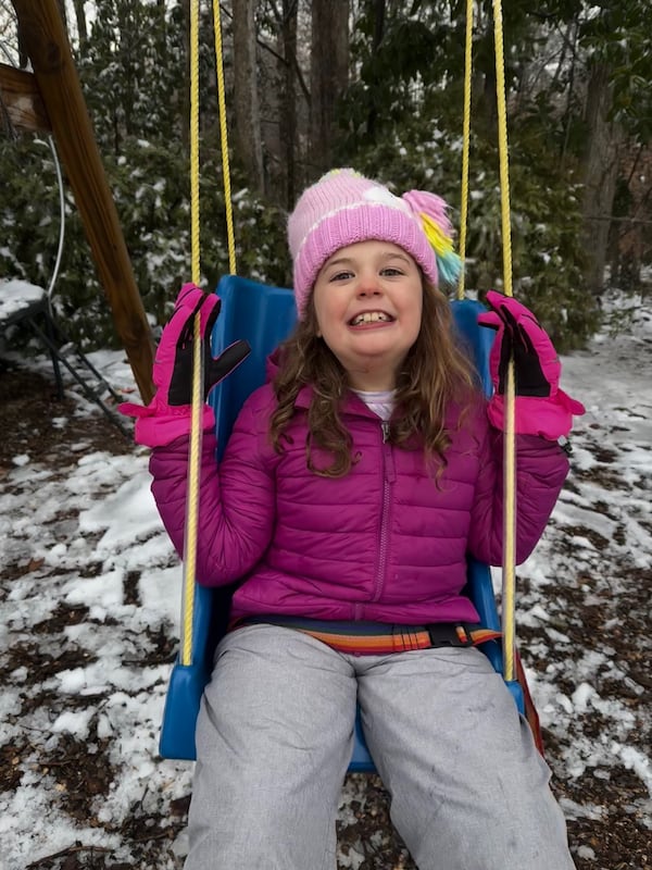 Ireland Tolbert, of Dunwoody, was born with a disease so rare it has no name. She suffers two to three seizures a month and it takes her days to recover. (Courtesy)