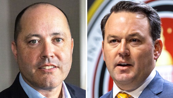 Georgia Attorney General Chris Carr (left) and Lt. Gov. Burt Jones are expected to battle one another in the 2026 Republican primary for governor. 