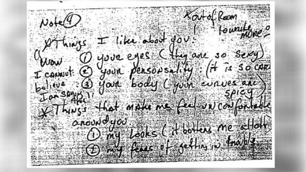 Here’s a photocopy of the note district officials said Samule Fiore gave to a 15-year-old student.