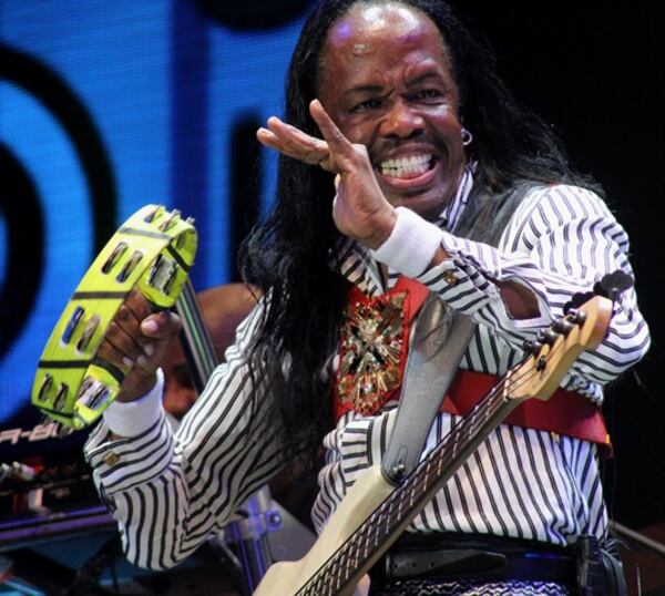 EWF's Verdine White performing at Lakewood in 2015. Photo: Melissa Ruggieri/AJC.