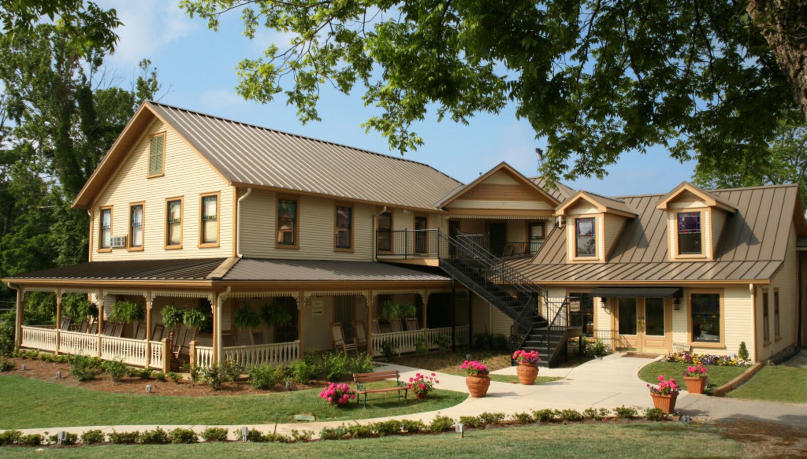 The main dining room is located in the basement of the Smith House. Courtesy of the Smith House