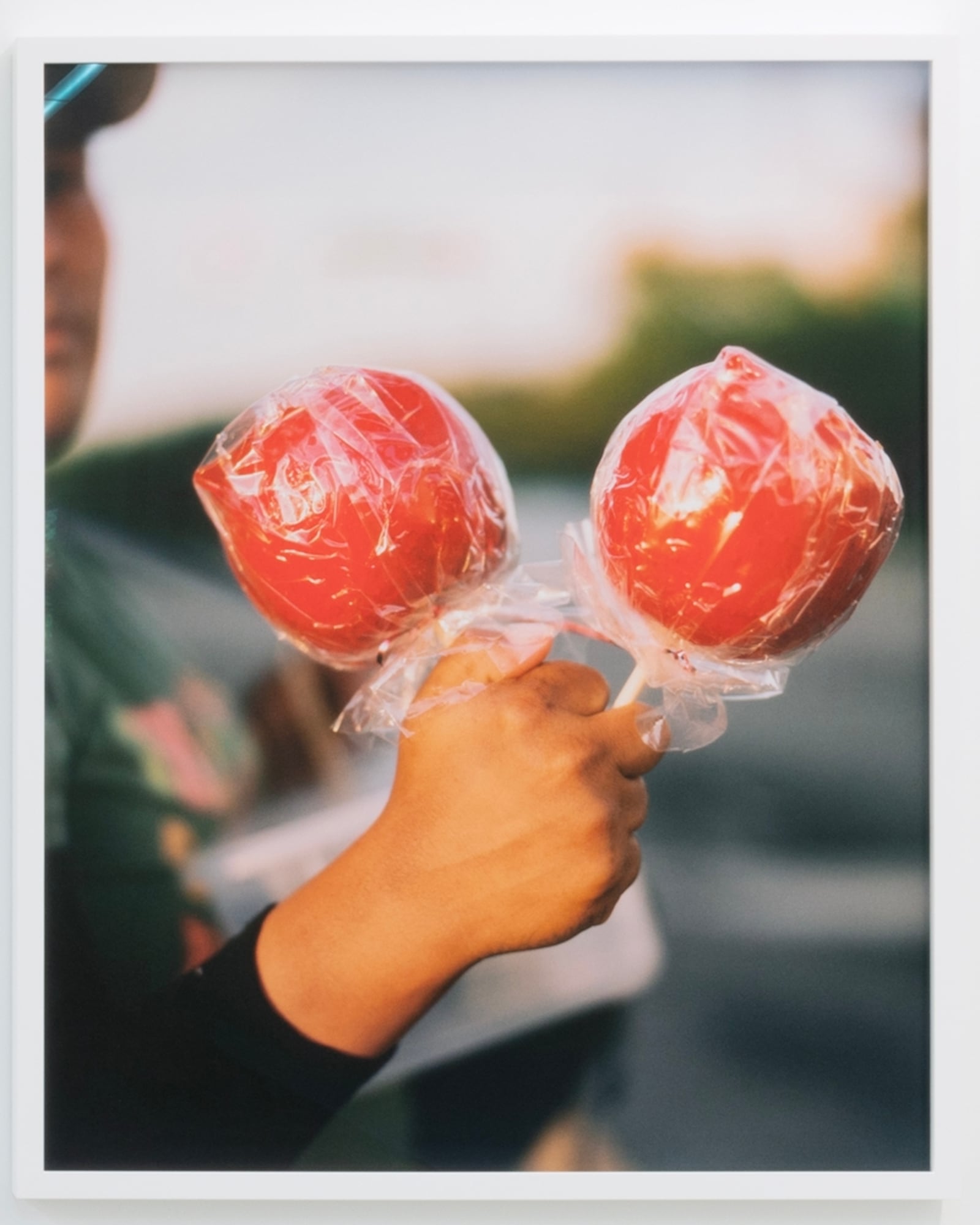 José Ibarra Rizo, "Untitled (Caramelized Apple Vendor)," 2024. Wolfgang Gallery