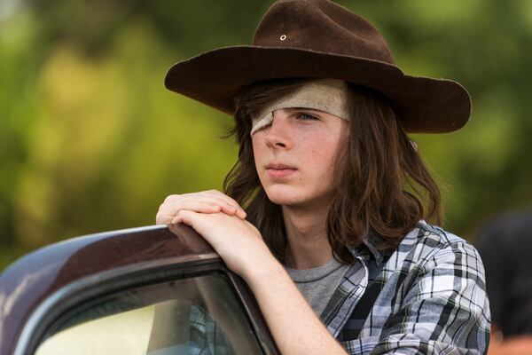  Chandler Riggs as Carl Grimes - The Walking Dead _ Season 7, Episode 5 - Photo Credit: Gene Page/AMC