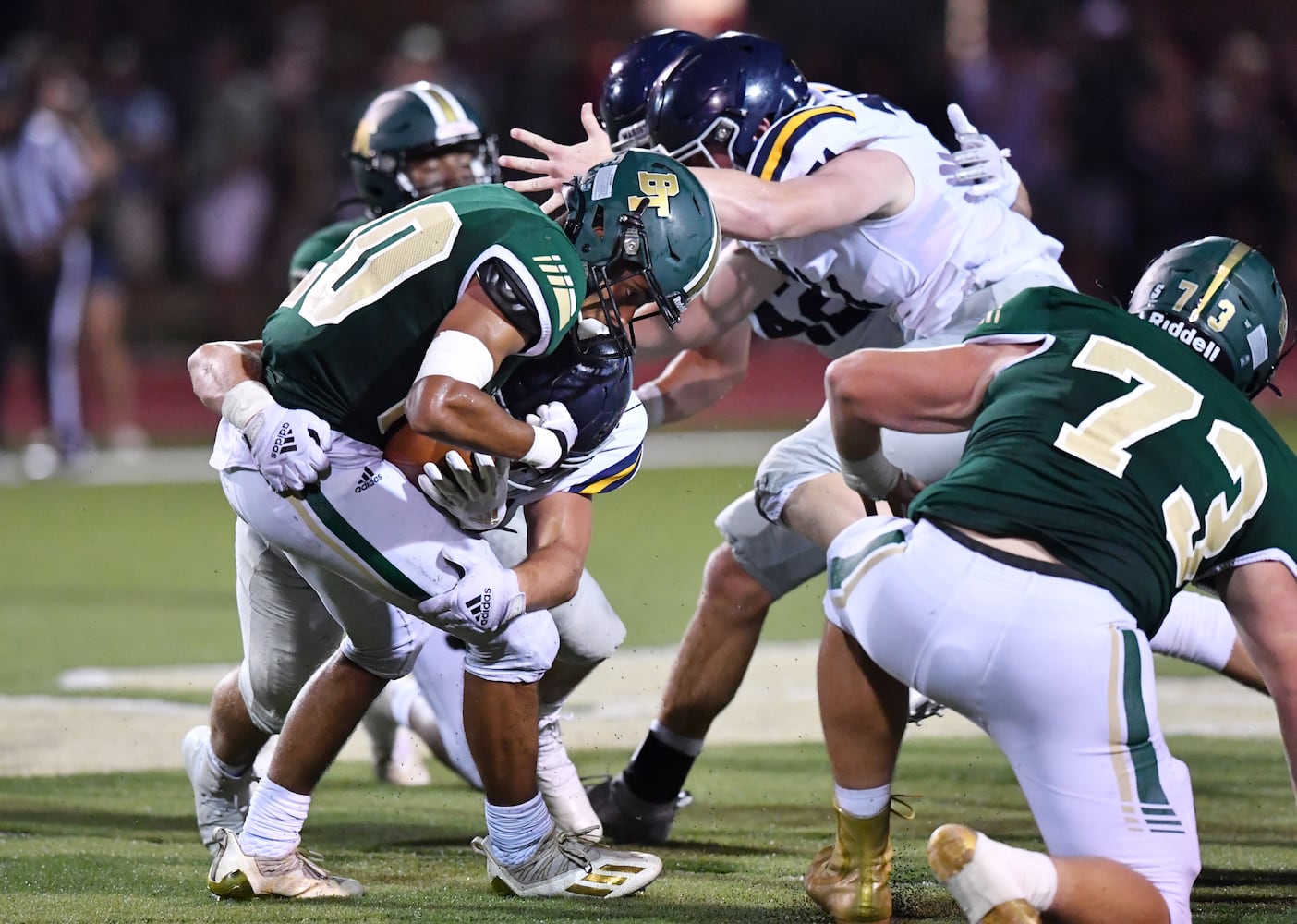 high school football: Marist at Blessed Trinity