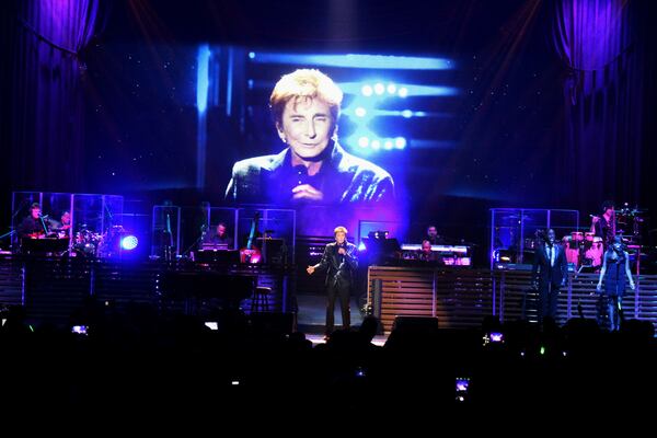 Barry Manilow brought out the trove of hits for his "One Last Time!" show in Gwinnett. Photo: Melissa Ruggieri/AJC