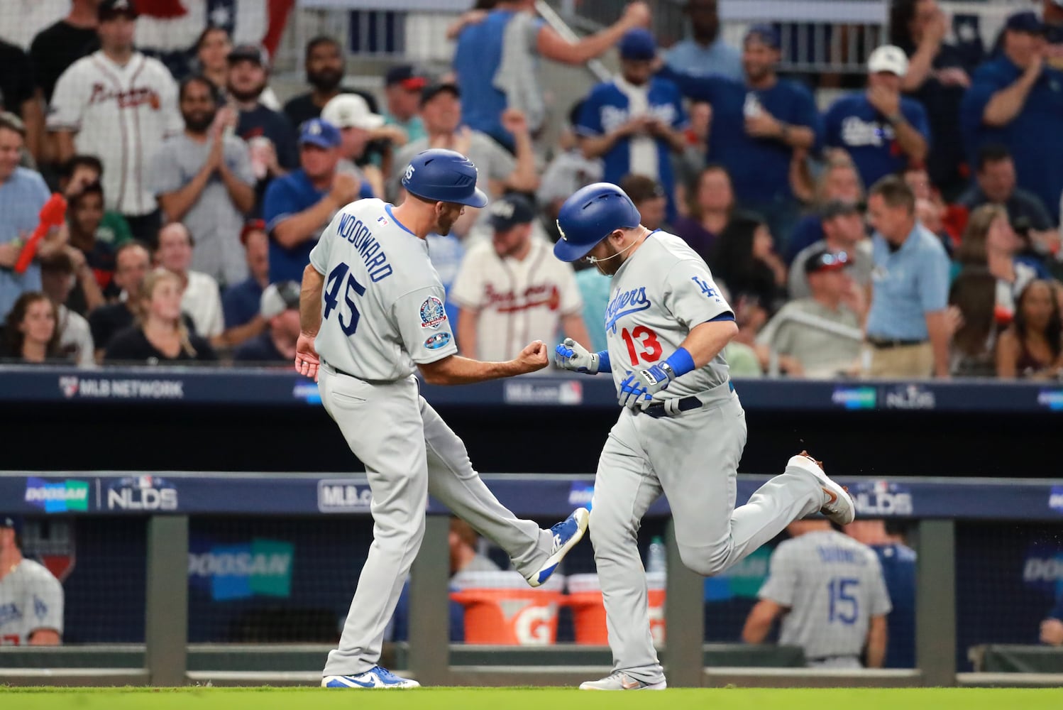 Photos: Acuna hits grand slam as Braves battle Dodgers in Game 3