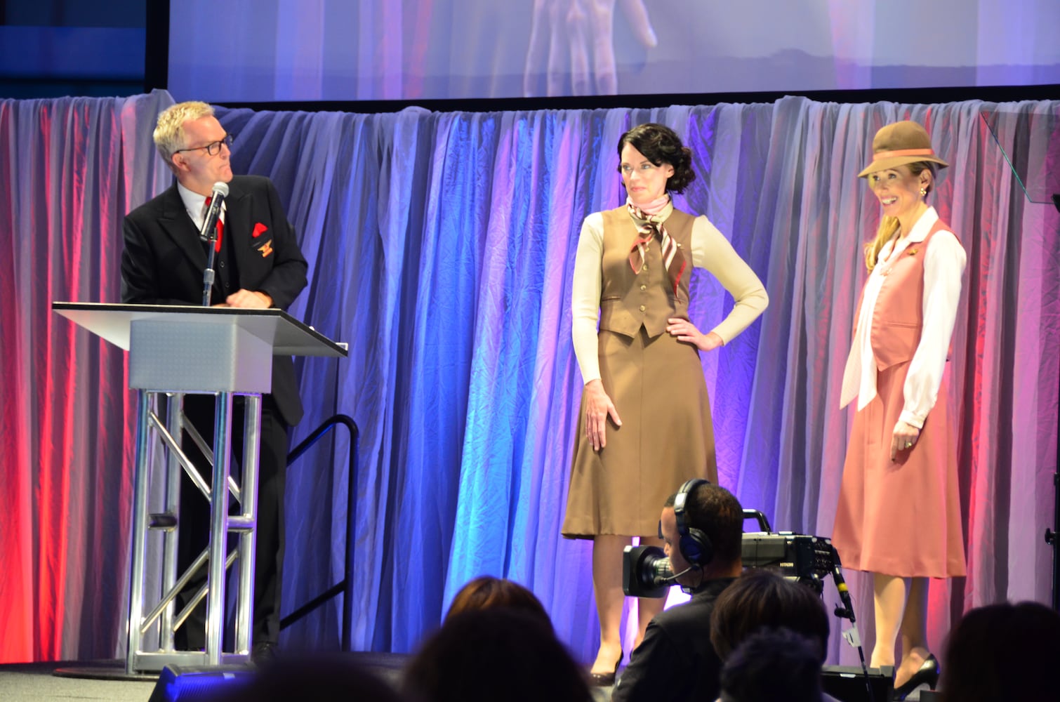 Delta flight attendants strike a fashion pose