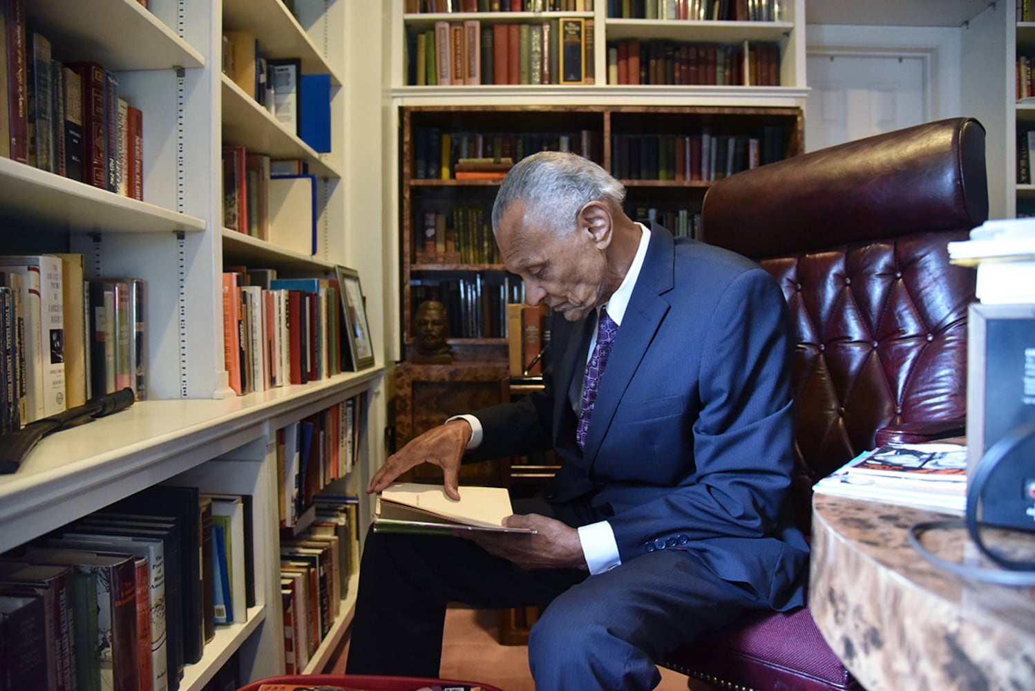 Inside C.T. Vivian's amazing library