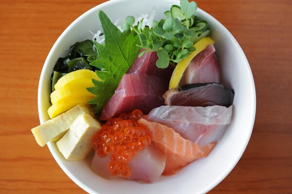 A sushi bowl at Waraku Japanese in Suwanee. file photo/BECKY STEIN PHOTOGRAPHY