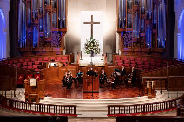 Peachtree United Methodist marksed 20 years of pipe organ splendor with a concert on Oct. 24. / Photo by Mark Rainey