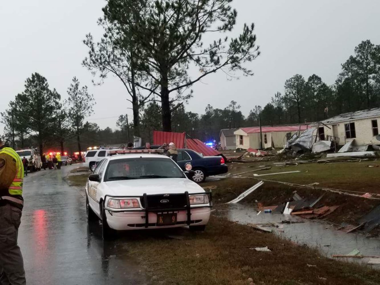 Strong storms moved through Georgia causing deaths and damage