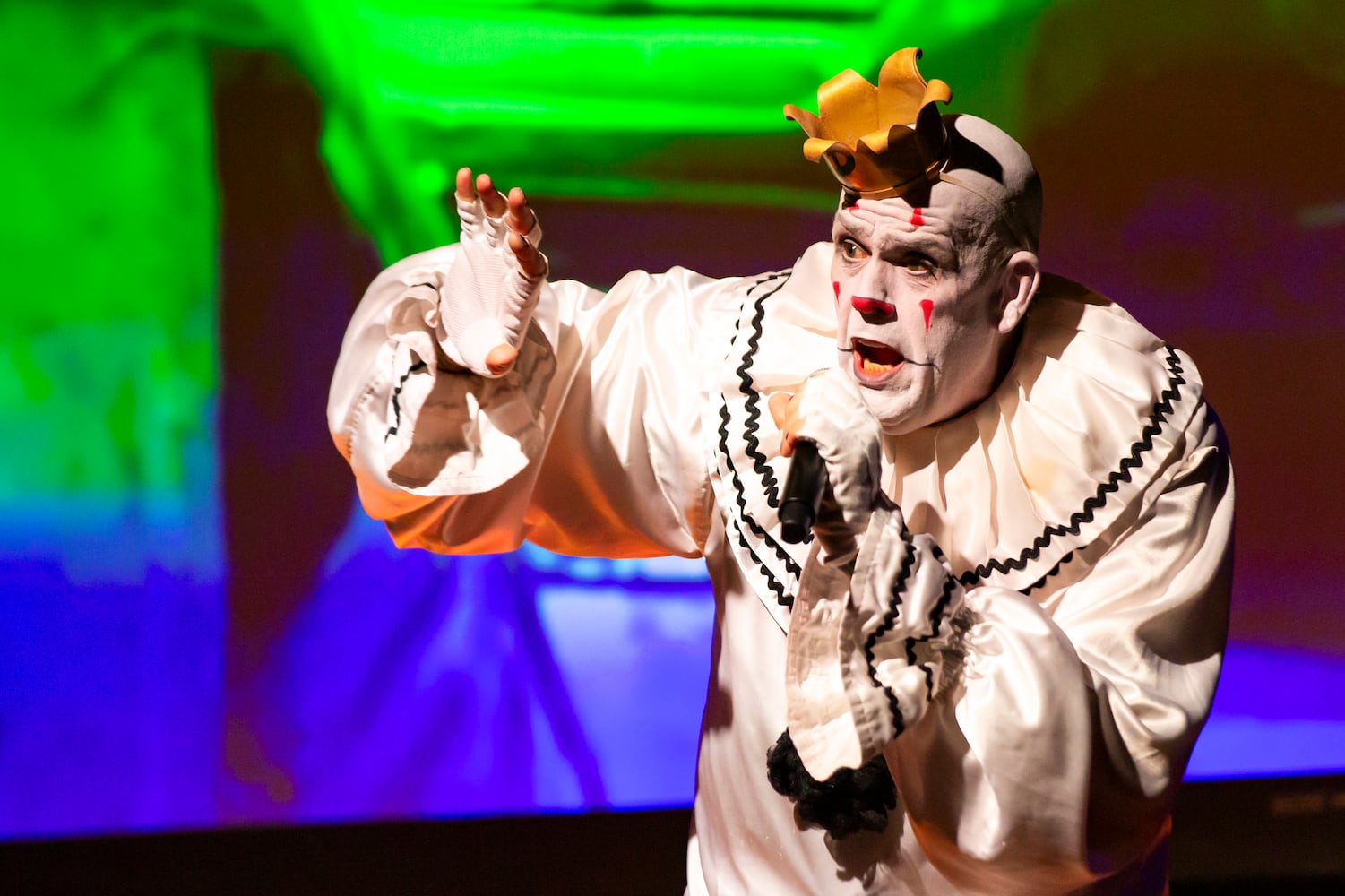 Atlanta, Ga: Puddles Pity Party sang for a packed house at Variety Playhouse, blazing through his renditions of all the classics on Saturday Sept. 7, 2024. (RYAN FLEISHER FOR THE ATLANTA JOURNAL-CONSTITUTION)