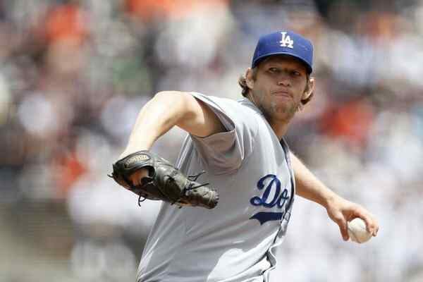 Dodgers uber ace Clayton Kershaw had his start bumped from Friday to Saturday, when he'll face the Braves' Mike Foltynewicz in the middle game of the series. (AP photo)