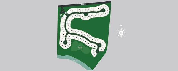 Siteplan for the new Ashton Woods “Bayard” neighborhood. 