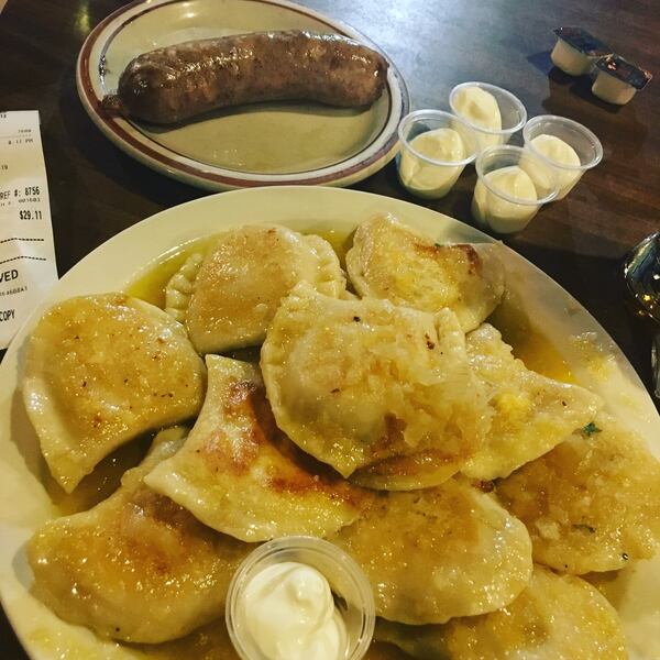 6 foods you MUST try in Cleveland and where to find them.  Sokolowski's University Inn's pierogies. Photo by Amelia Robinson