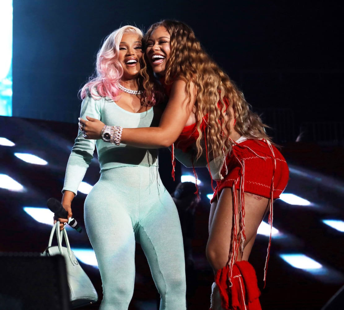 Cardi B and Latto were among the artists featured in this year's annual Hot 107.9 Birthday Bash ATL. The sold-out concert took place Saturday, June 17, 2023, at State Farm Arena. Credit: Robb Cohen for the Atlanta Journal-Constitution