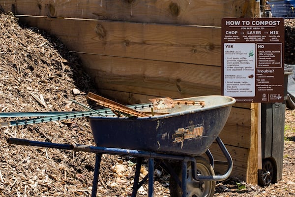 Visitors to the Food Well Alliance’s Soil Festival were introduced to the basics of composting. The event was held in May 2017 at the Truly Living Well Center’s Collegetown Farm in Atlanta.