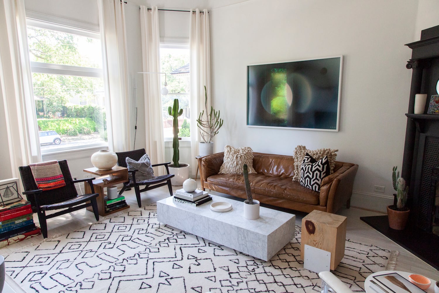 Photos: Grant Park Queen Anne Victorian home’s black-and-white design inspired by Switzerland