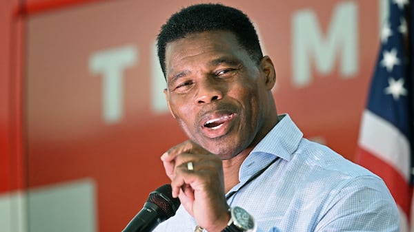 Herschel Walker ended a personal month-long social media blackout to offer his opinion on this week’s developments in Fulton County. (Hyosub Shin/Hyosub.Shin@ajc.com)