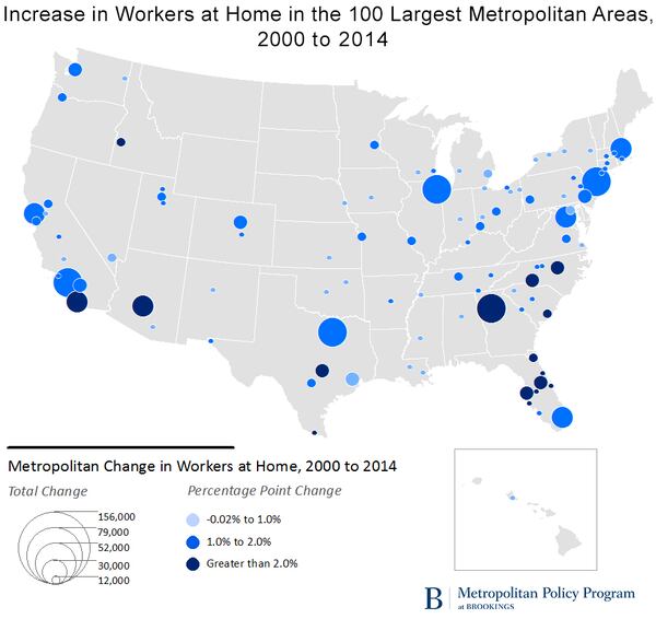 Source: Brookings analysis of decennial census and American Community Survey data