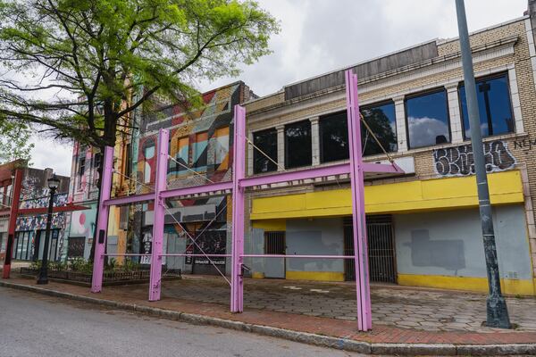 A section of Broad Street in downtown Atlanta. (Atlanta Journal-Constitution/Jason Allen)